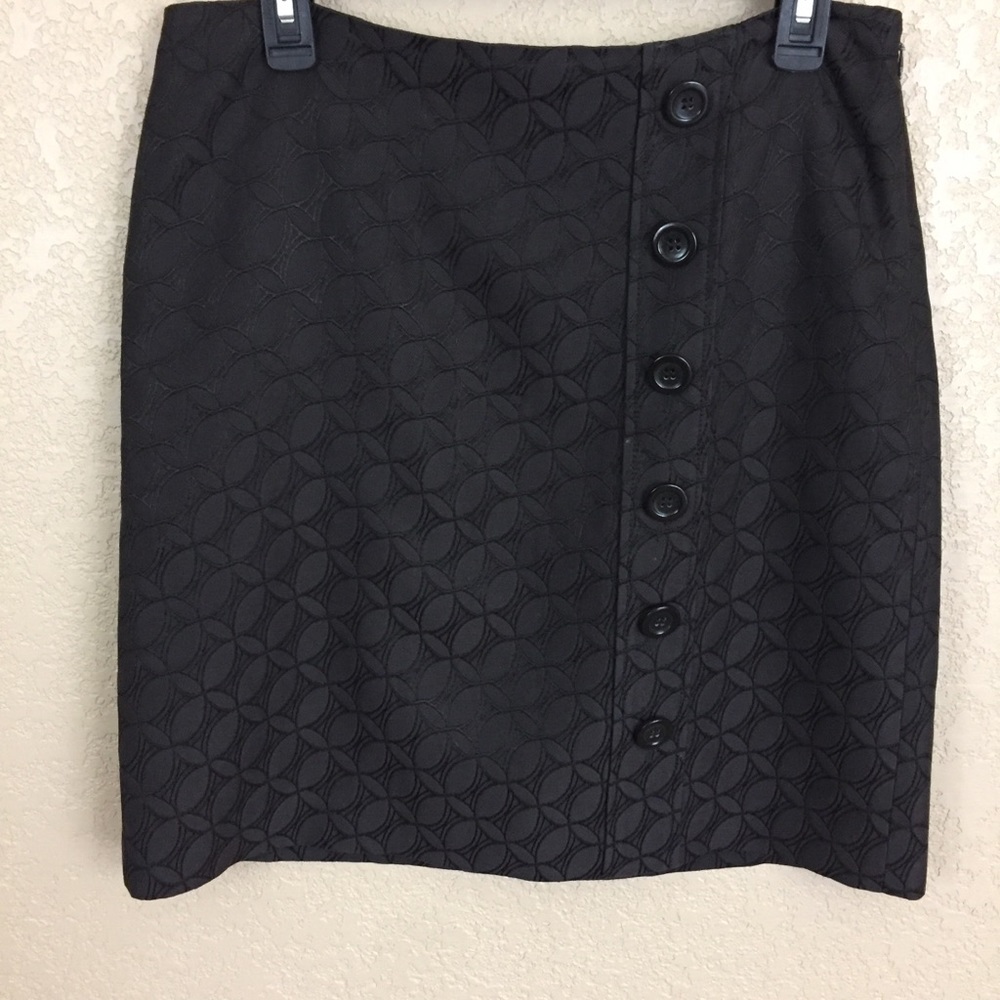 SALE
 Ann Taylor Dark Brown Button Detail Skirt F4